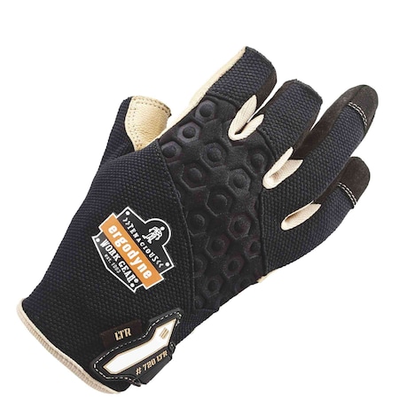 Ergodyne 720Ltr L Black Heavy-Duty Leather-Reinforced Framing Gloves 17154
